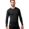 Remera Térmica Manga Larga Alaska Chubut Black Hombre AH0101-100
